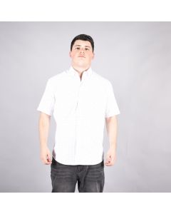 Camisa Hombre Manga Corta OB Algodón Blanco S